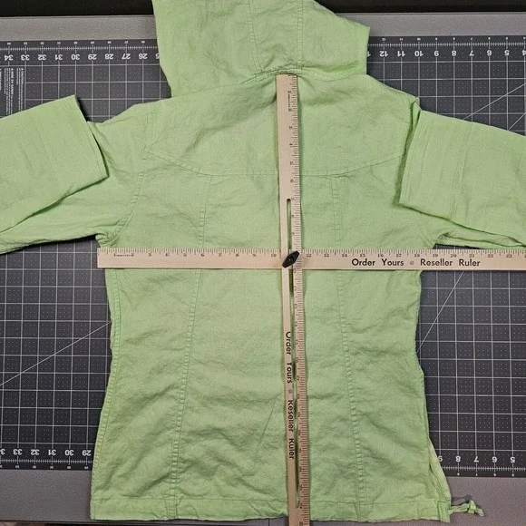 Arcteryx C'esta Linen Hoodie Womens Medium Yellow Anorak Gorpcore Hiking Outdoor - Picture 13 of 16